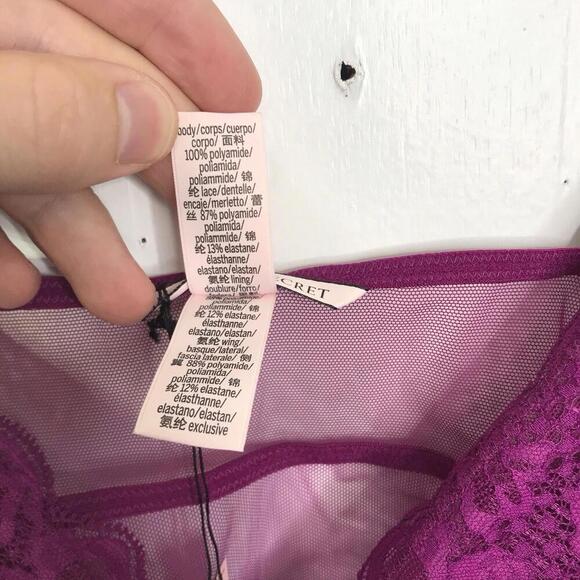 Victoria Secret Top Womens Large Lingerie Babydoll Teddy Sheer Sexy New - Picture 7 of 9